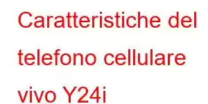 Caratteristiche del telefono cellulare vivo Y24i