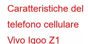 Caratteristiche del telefono cellulare Vivo Iqoo Z1