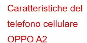 Caratteristiche del telefono cellulare OPPO A2