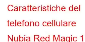 Caratteristiche del telefono cellulare Nubia Red Magic 11 Pro