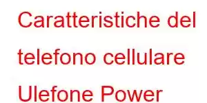 Caratteristiche del telefono cellulare Ulefone Power Armor 20T