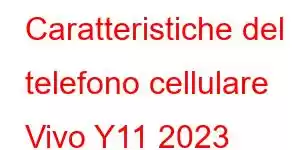 Caratteristiche del telefono cellulare Vivo Y11 2023