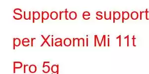 Supporto e supporto per Xiaomi Mi 11t Pro 5g Caratteristiche del telefono cellulare