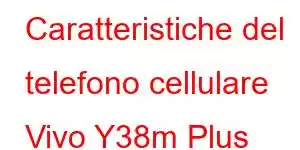 Caratteristiche del telefono cellulare Vivo Y38m Plus