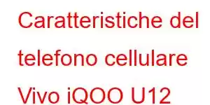 Caratteristiche del telefono cellulare Vivo iQOO U12