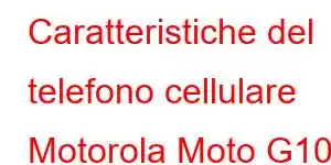 Caratteristiche del telefono cellulare Motorola Moto G102