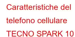 Caratteristiche del telefono cellulare TECNO SPARK 10 Pro Magic Magenta Edition