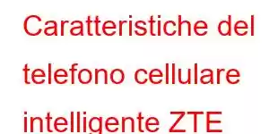 Caratteristiche del telefono cellulare intelligente ZTE Blade V61