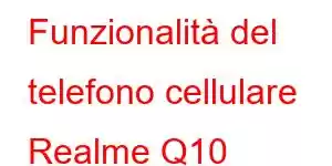 Funzionalità del telefono cellulare Realme Q10