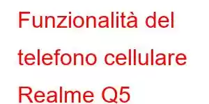 Funzionalità del telefono cellulare Realme Q5