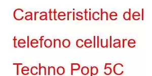 Caratteristiche del telefono cellulare Techno Pop 5C