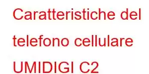 Caratteristiche del telefono cellulare UMIDIGI C2