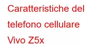 Caratteristiche del telefono cellulare Vivo Z5x