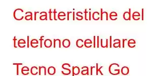 Caratteristiche del telefono cellulare Tecno Spark Go 2028