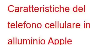 Caratteristiche del telefono cellulare in alluminio Apple Watch Series 6