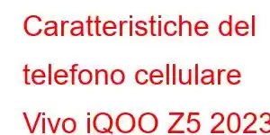 Caratteristiche del telefono cellulare Vivo iQOO Z5 2023