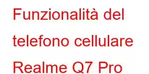 Funzionalità del telefono cellulare Realme Q7 Pro