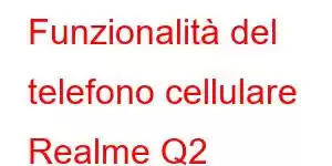 Funzionalità del telefono cellulare Realme Q2