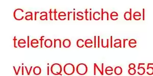 Caratteristiche del telefono cellulare vivo iQOO Neo 855 Racing