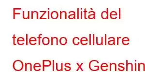 Funzionalità del telefono cellulare OnePlus x Genshin Ace 2