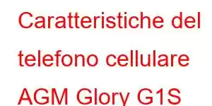 Caratteristiche del telefono cellulare AGM Glory G1S