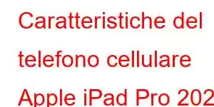 Caratteristiche del telefono cellulare Apple iPad Pro 2024