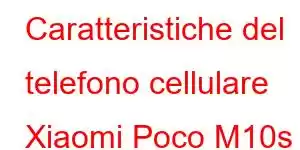 Caratteristiche del telefono cellulare Xiaomi Poco M10s