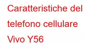 Caratteristiche del telefono cellulare Vivo Y56