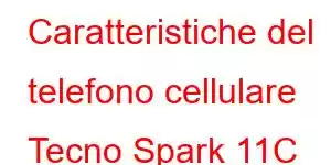 Caratteristiche del telefono cellulare Tecno Spark 11C