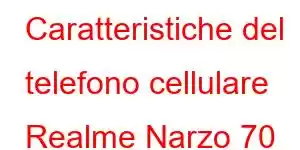 Caratteristiche del telefono cellulare Realme Narzo 70 Pro