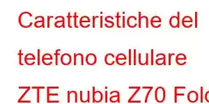 Caratteristiche del telefono cellulare ZTE nubia Z70 Fold