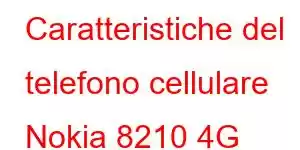 Caratteristiche del telefono cellulare Nokia 8210 4G