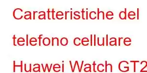 Caratteristiche del telefono cellulare Huawei Watch GT2 Pro