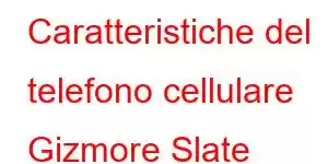 Caratteristiche del telefono cellulare Gizmore Slate