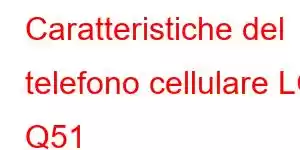 Caratteristiche del telefono cellulare LG Q51