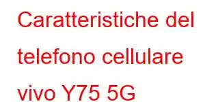 Caratteristiche del telefono cellulare vivo Y75 5G