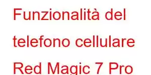 Funzionalità del telefono cellulare Red Magic 7 Pro Transformers Edition