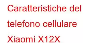 Caratteristiche del telefono cellulare Xiaomi X12X