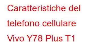 Caratteristiche del telefono cellulare Vivo Y78 Plus T1