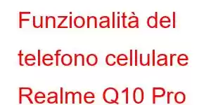 Funzionalità del telefono cellulare Realme Q10 Pro