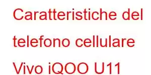 Caratteristiche del telefono cellulare Vivo iQOO U11