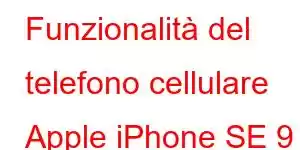 Funzionalità del telefono cellulare Apple iPhone SE 9