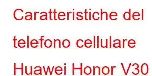 Caratteristiche del telefono cellulare Huawei Honor V30 Pro