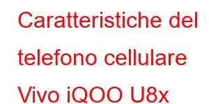 Caratteristiche del telefono cellulare Vivo iQOO U8x