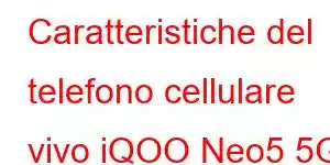 Caratteristiche del telefono cellulare vivo iQOO Neo5 5G