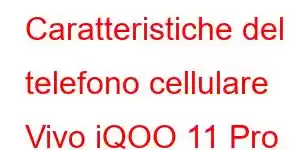 Caratteristiche del telefono cellulare Vivo iQOO 11 Pro