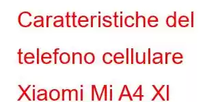 Caratteristiche del telefono cellulare Xiaomi Mi A4 Xl