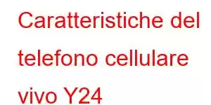 Caratteristiche del telefono cellulare vivo Y24