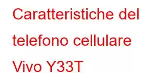 Caratteristiche del telefono cellulare Vivo Y33T