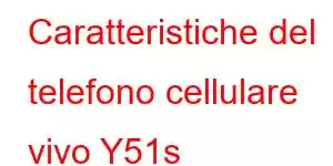 Caratteristiche del telefono cellulare vivo Y51s